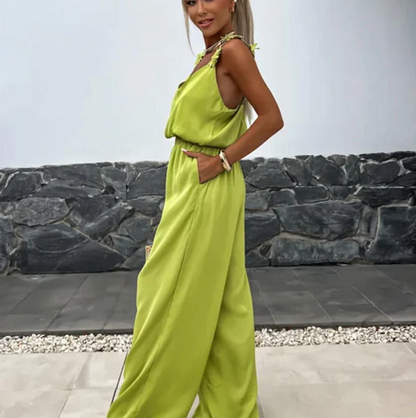 NOMI™ - Ærmeløs jumpsuit med vidde ben